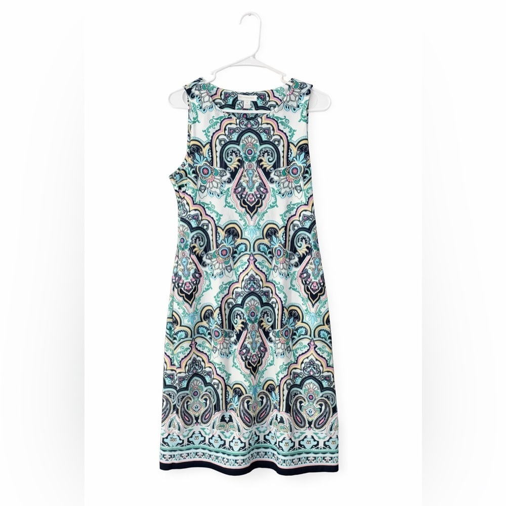 Charter Club Paisley Sleeveless Dress Women’s Medium Pastel Summer Lightweight - Picture 1 of 2